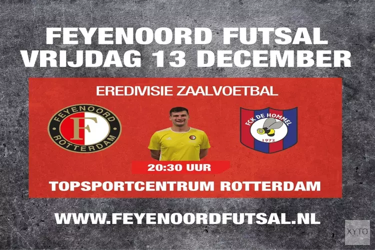 Feyenoord Futsal ontvangt FCK De Hommel