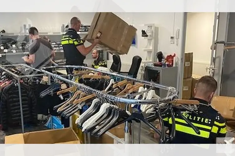 Politie neemt voor 350.000 euro aan nepkleding in beslag