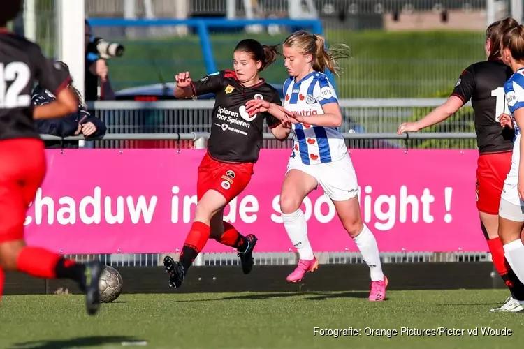 Vrouwen Heerenveen pas in blessuretijd naast Excelsior