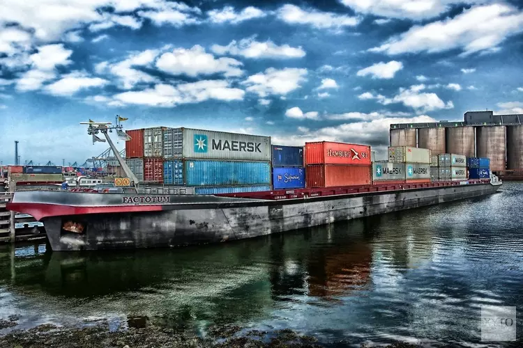 &#39;Containertraining&#39; in de haven