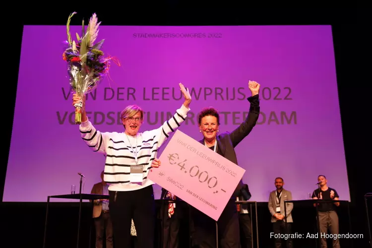 Voedseltuin Rotterdam wint Van der Leeuwprijs op Stadmakerscongres 2022